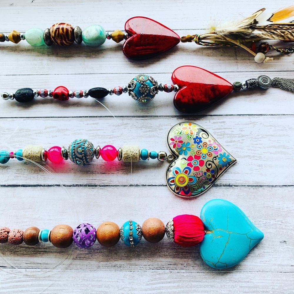 Boho Essential Oil Car Diffuser Mirror Hanger